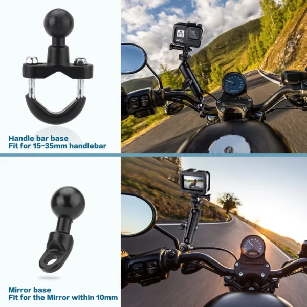 MOTOWOLF GoPro Handlebar Camera Holder