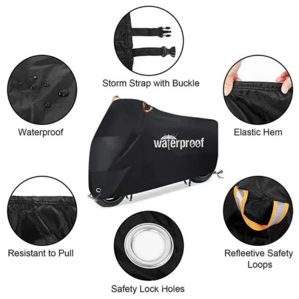 3 Layers Waterproof Motorcycle Cover