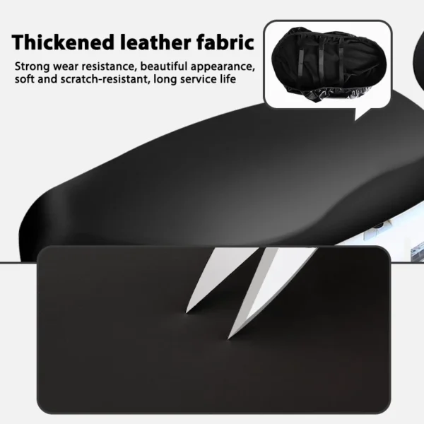 Leather Motorcycle Seat Cover