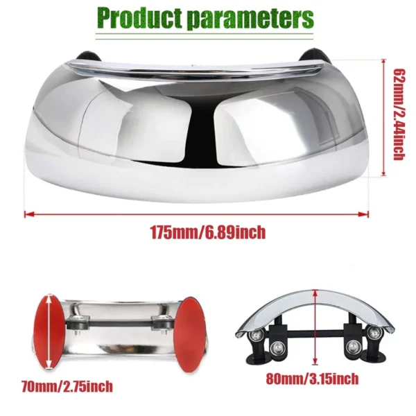 180 Degree Wide Angle Motorcycle Rearview Mirror