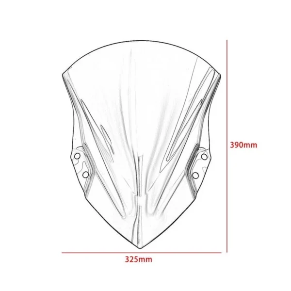 Ninja 250/400 Windscreen Visor (L39 × W32.5cm)