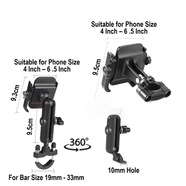 MOTOWOLF Motorcycle Phone Holder