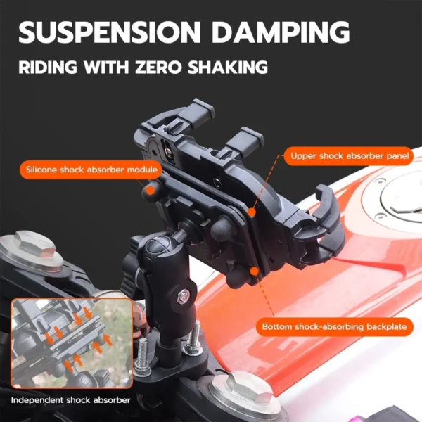 Motorcycle Shock Absorber Phone Holder