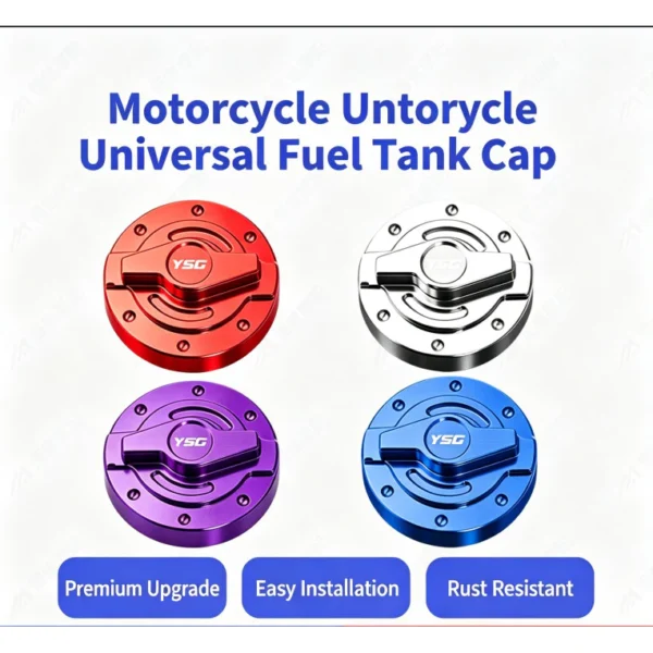 Universal Motorcycle Fuel Tank Cap – Random Design