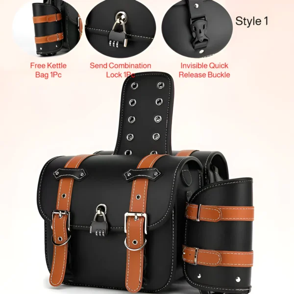 Vintage Motorcycle Saddle Bag